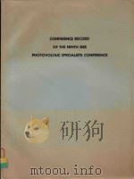 CONFERENCE RECORD OF THE NINTH IEEE PHOTOVOLTAIC SPECIALISTS CONFERENCE 1972   1972  PDF电子版封面     