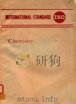 INTERNATIONAL STANDARD ISO CHEMISTRY   1986  PDF电子版封面     