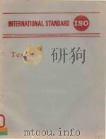 INTERNATIONAL STANDARD ISO TEXTILES   1985  PDF电子版封面     