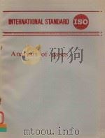 INTERNATIONAL STANDARD ISO ANALYSIS OF GASES   1986  PDF电子版封面     