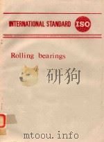 INTERNATIONAL STANDARD ISO ROLLING BEARINGS   1986  PDF电子版封面     