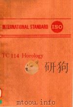INTERNATIONAL STANDARD ISO TC114 HOROLOGY   1974  PDF电子版封面     
