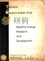 TECHNICAL AND RESEARCH REPORT NO.R-28 MARITIME ENERGY RESEARCH AND DEVELOPMENT（1983 PDF版）