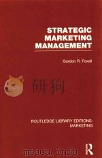 STRATEGIC MARKETING MANAGEMENT   1981  PDF电子版封面  1138792418  GORDON R.FOXALL 