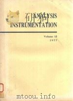 ANALYSIS INSTRUMENTATION VOLUME 15   1977  PDF电子版封面  0876643616   