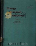 ENERGY RESEARCH ABSTRACTS VOLUME 2 PART 1   1977  PDF电子版封面    DAVID E.BOST 