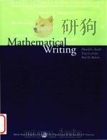 Mathematical writing   1989  PDF电子版封面  0883850633   