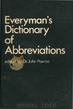 Everyman's dictionary of abbreviations   1974  PDF电子版封面  0460078941   