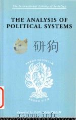 The analysis of political systems   1969  PDF电子版封面  0415605243  Douglas V.Verney 