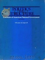 POLITICS AND STRUCTURE ESSENTIALS OF AMERICAN NATIONAL GOVERNMENT 3RD EDITION（1983 PDF版）