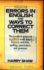 ERRORS IN ENGLISH AND WAYS TO CORRECT THEM THIRD EDITION（1986 PDF版）