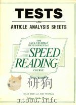 THE SACK-YOURMAN DEVELOPMENTAL SPEED READING COURSE TESTS AND ARTICLE ANALYSIS SHEETS FIFTH EDITION（1984 PDF版）
