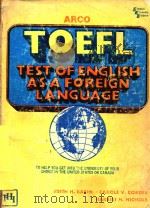 TEST OF ENGLISH AS A FOREIGN LANGUAGE   1984  PDF电子版封面  0876923406   