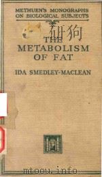 The metabolism of fat（1943 PDF版）