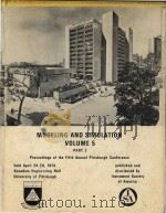 Modeling and Simulation Volume 5 Part 2 Procedings of the fifth annual pittsburgh conference（1974 PDF版）