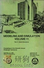 Modeling and Simulation Volume 11 Part 4: Socio-Economics Procedings of the Eleventh annual pittsbur（1980 PDF版）