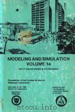 Modeling and Simulation Volume 14 Part 4: General Modeling and Simulation Procedings of the Fourteen（1983 PDF版）