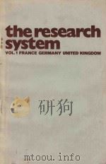 Theresearch System Volume I France Germany United Kingdom   1972  PDF电子版封面     