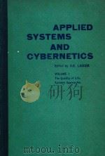 Applied systems and cybernetics: proceedings of the international congress on applied systems resear（1981 PDF版）