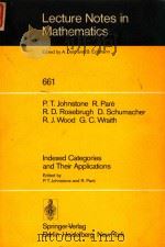Indexed Categories and Their Applications   1981  PDF电子版封面  3540089144  Peter T.Johnstone; R.Paré; R.J 