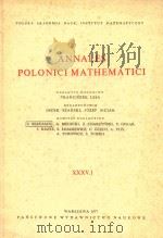 Annales polonici mathematici XXXV.1   1977  PDF电子版封面     