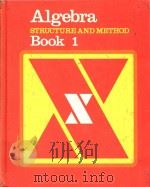 Algebra structure and method Book 1   1976  PDF电子版封面  0395204895   