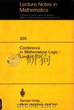 Conference in Mathematical Logic - London '70（1972 PDF版）