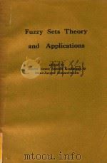 Fuzzy sets theory and applications（1986 PDF版）