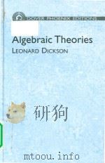 Algebraic theories   1959  PDF电子版封面  9780486495736  Leonard Dickson 