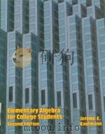 Elementary algebra for college students Second Edition   1986  PDF电子版封面  0871509342   