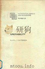 Amenability   1988  PDF电子版封面  0821815296   