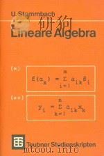 Lineare Algebra   1980  PDF电子版封面  3519000822  Urs Stammbach 
