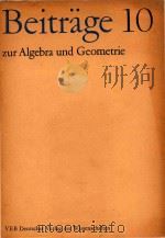 Beitrage zur Algebra und Geometrie 10   1980  PDF电子版封面     