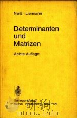 Determinanten und Matrizen; lineare Algebra 8.neubearb.Auflage（1975 PDF版）