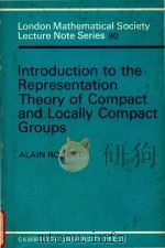 Introduction to the representation theory of compact and locally compact groups（1983 PDF版）