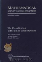 The classification of the finite simple groups   1994  PDF电子版封面  0821803344   