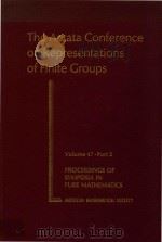 The Arcata Conference on Representations of Finite Groups.（1987 PDF版）