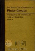 The Santa Cruz Conference on Finite Groups（1980 PDF版）