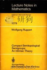 Compact semitopological semigroups:an intrinsic theory   1984  PDF电子版封面  0387133879   