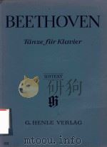 Tanze fur klavier     PDF电子版封面    Beethoven. 