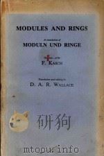 Modules and rings : a translation of Moduln und Ringe   1982  PDF电子版封面  0124003508  German text by F. Kasch ; tran 
