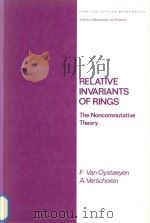 Relative invariants of rings : the noncommutative theory（1984 PDF版）
