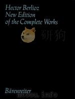 HECTOR BERLIOZ NEW EDITION OF THE COMPLETE WORKS VOLUME 6 PRIX DE ROME WORKS（1998 PDF版）