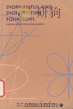 Diophantus and diophantine equations   1997  PDF电子版封面  0883855267   