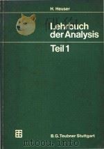 Lehrbuch der analysis: teil 1   1980  PDF电子版封面  3519022214  By H.Heuser 