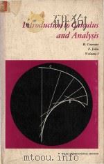 Introduction to Calculus and Analysis Volume I   1965  PDF电子版封面  0471178624  R.Courant; Fritz John 