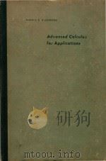 Advanced calculus for applications   1962  PDF电子版封面    Francis B. Hildebrand. 