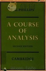 A course of analysis Second Edition（1939 PDF版）