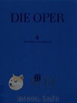 DIE OPER 4 ZWEITER HALBBAND OBERON KONIG DER ELFEN SINGSPIEL IN DREI AKTEN   1993  PDF电子版封面     