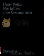 HECTOR BERLIOZ NEW EDITION OF THE COMPLETE WORKS VOLUME 8B LA DAMNATION DE FAUST SUPPLEMENT   1986  PDF电子版封面     